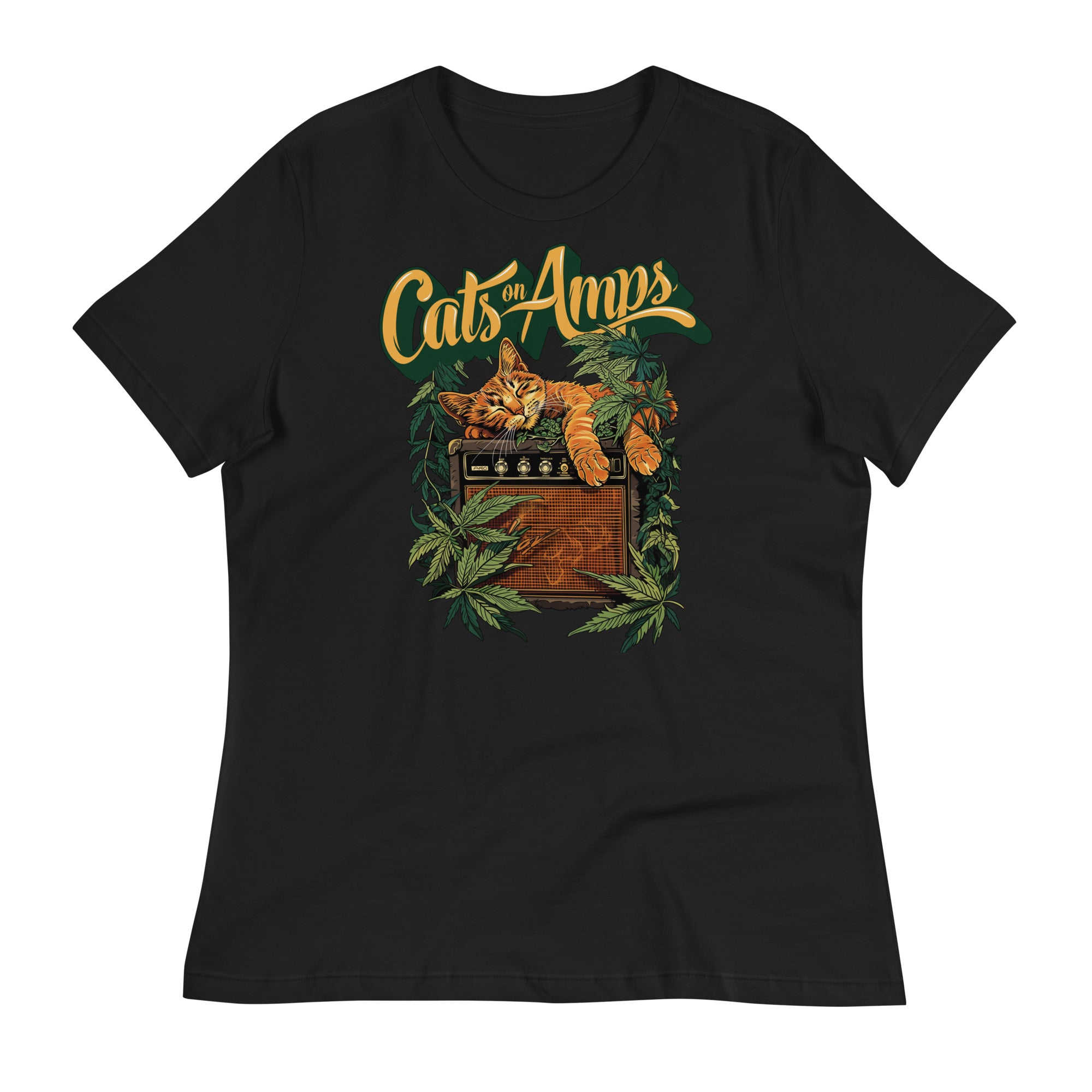 CATS ON AMPS - 420 Sleeper- Women's Relaxed T-Shirt