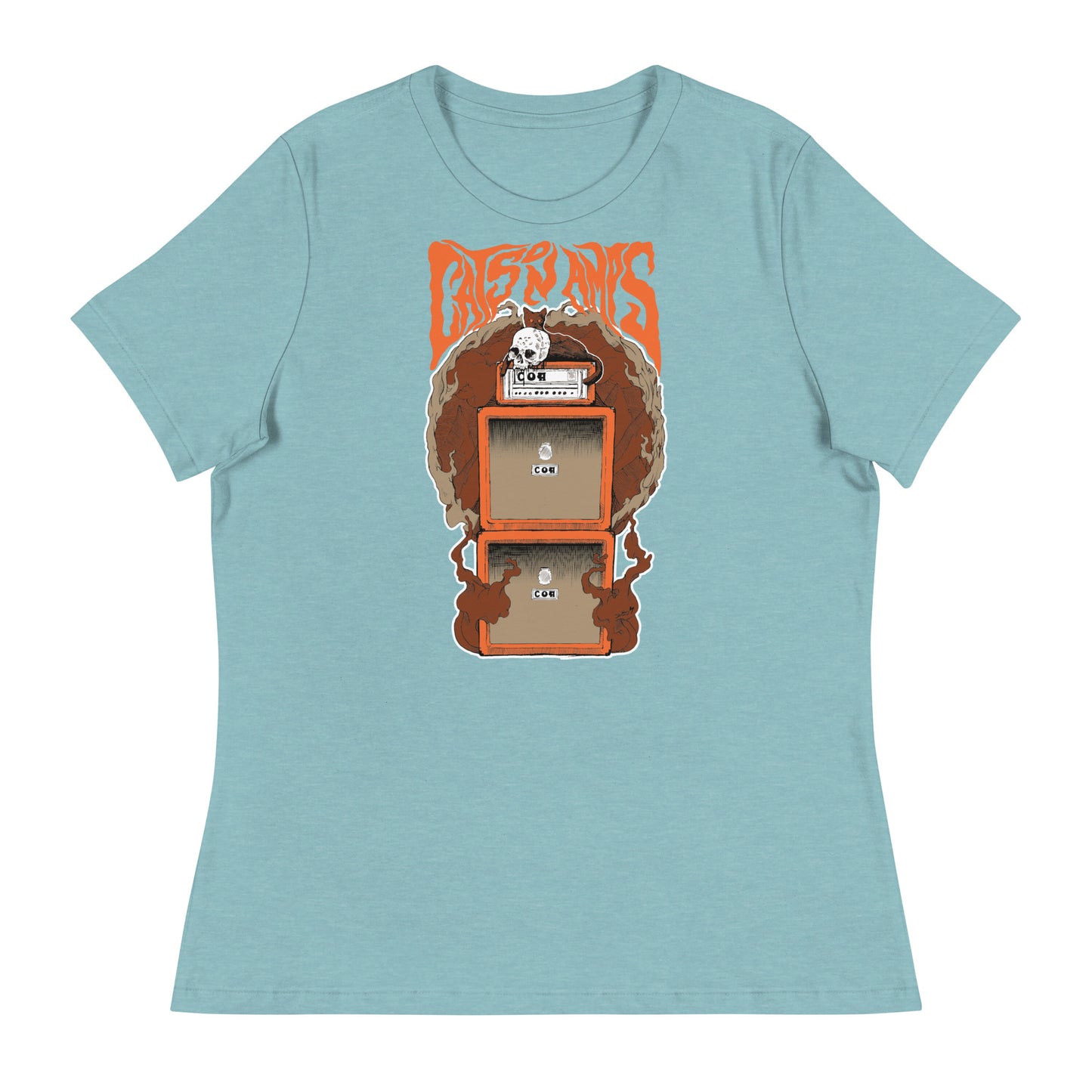 CATS ON AMPS - OJ - Women's Relaxed T-Shirt