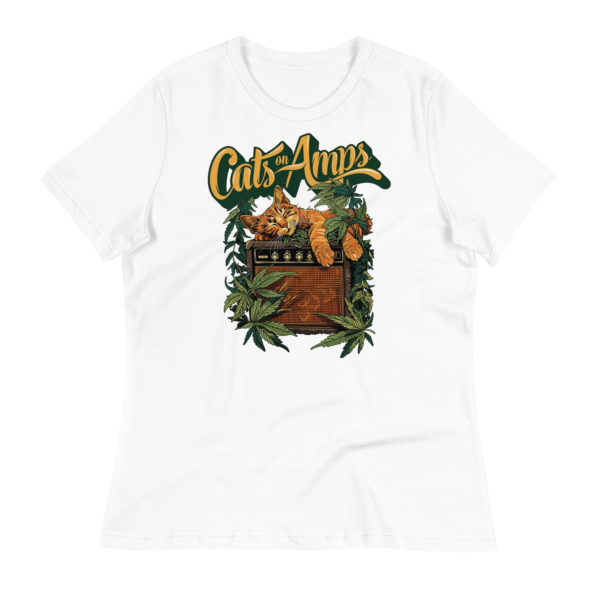 CATS ON AMPS - 420 Sleeper- Women's Relaxed T-Shirt
